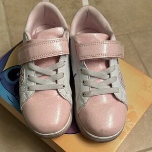 Disney Pink and White Glitter Sneakers